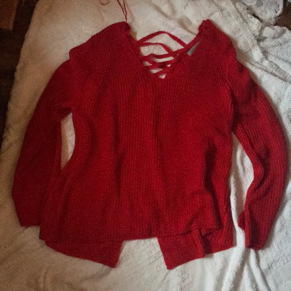 Red sweater